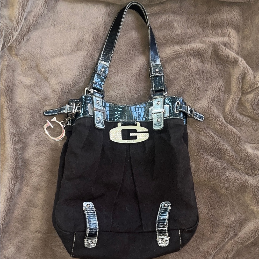 Chunky Black and silver Women's Guess Bag